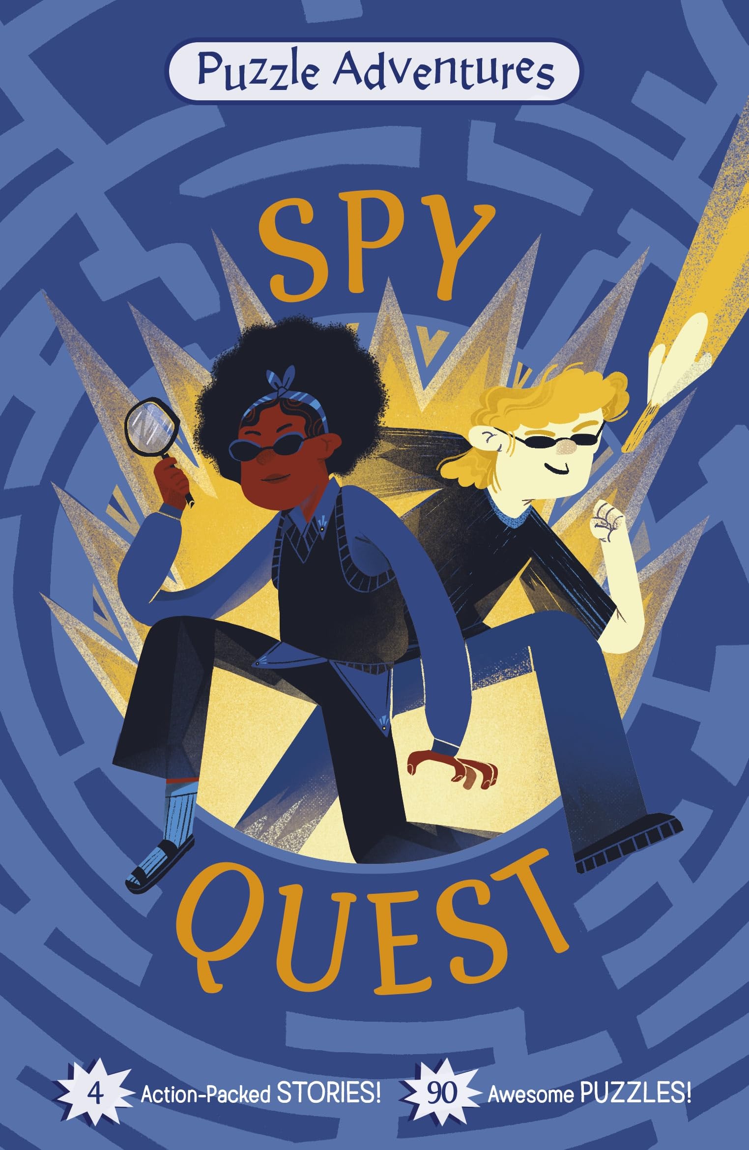 Spy Quest: 4 Action-Packed Stories, 90 Awesome Puzzles! (Puzzle Adventures)