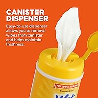 Vista 4 de Wet Ones Toallitas multiusos para perros con aloe vera para mascotas Toallitas para perros para todos los perros en salpicaduras tropicales