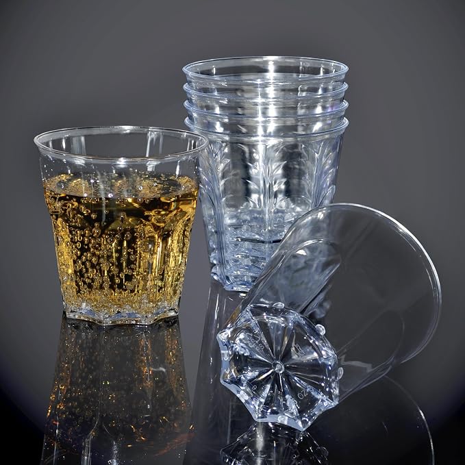 12 pezzi bicchieri di vino di cocktail di plastica infrangibili trasparenti bicchieri di vino di champagne Set infrangibile vetro riciclabile