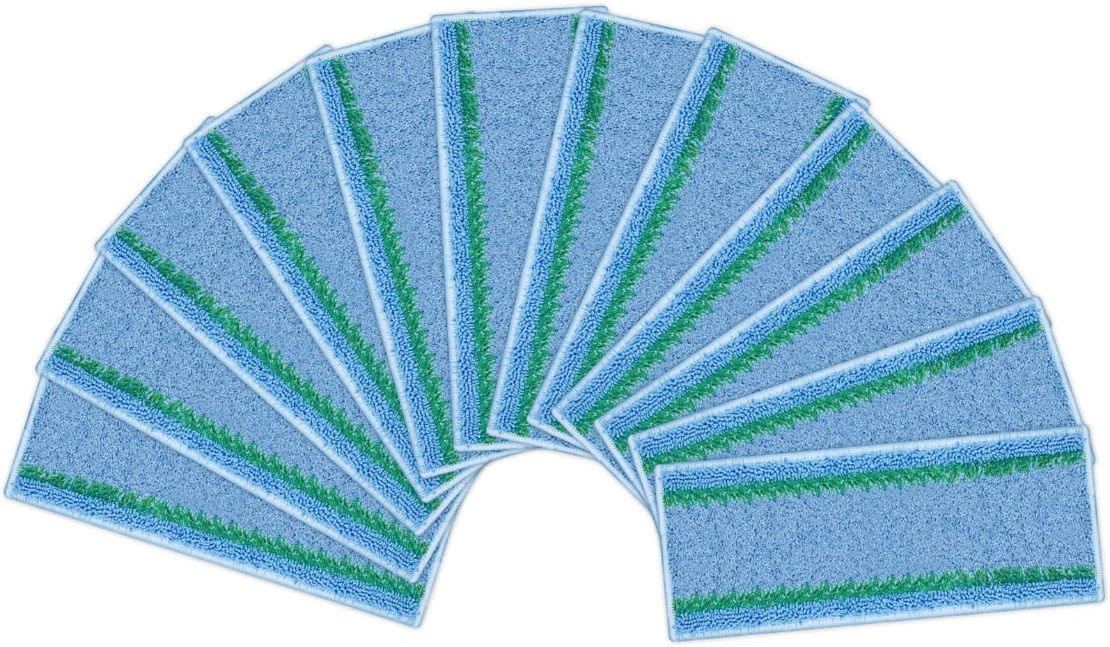 KozzHogar 12 Pack Reusable Microfiber Wet Pads Compatible for iRobot Braava Jet m6 (6110) (6012) (6112) Ultimate Robot Mop, Washable Replacement Cleaning Pad