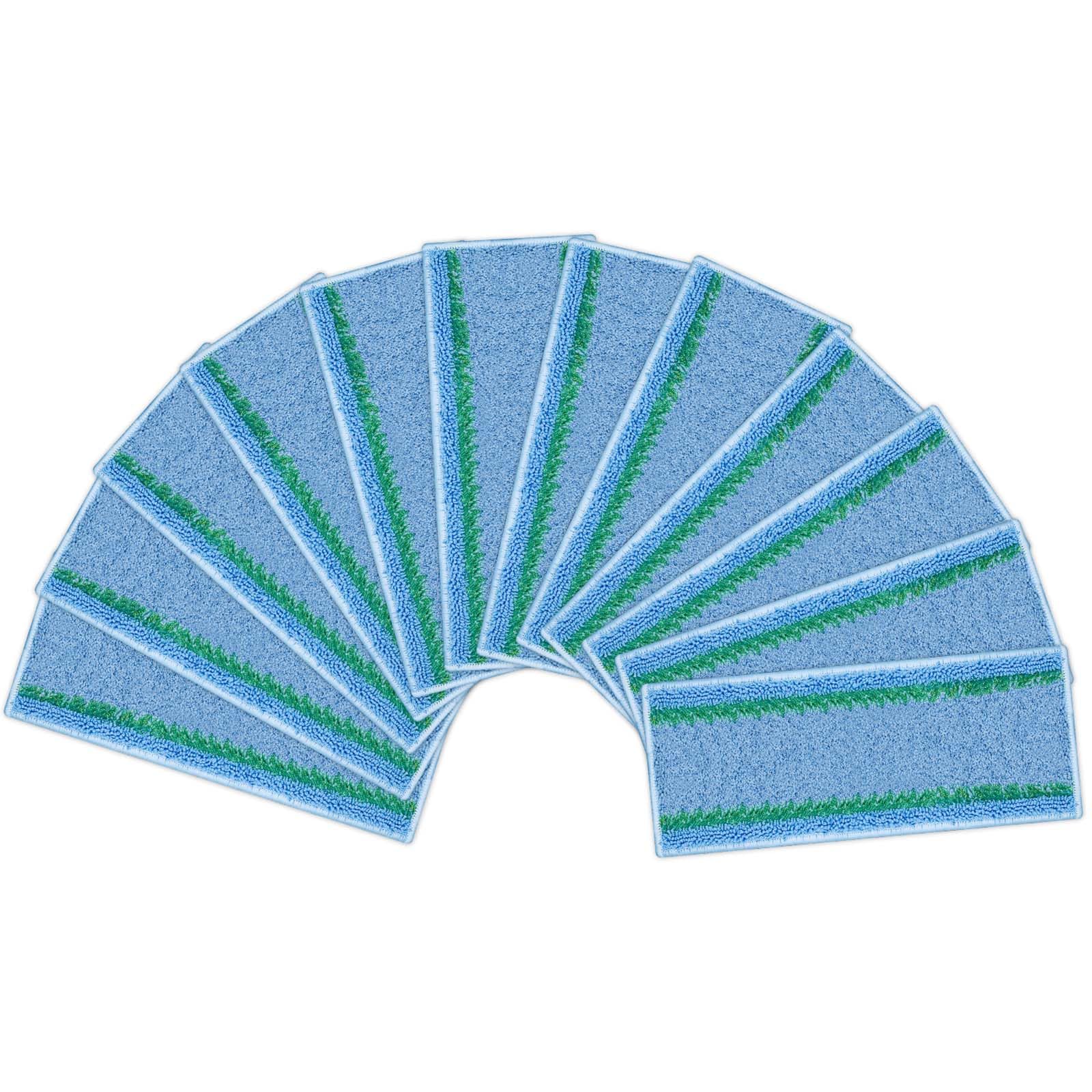 KozzHogar 12 Pack Reusable Microfiber Wet Pads Compatible for iRobot Braava Jet m6 (6110) (6012) (6112) Ultimate Robot Mop, Washable Replacement Cleaning Pad