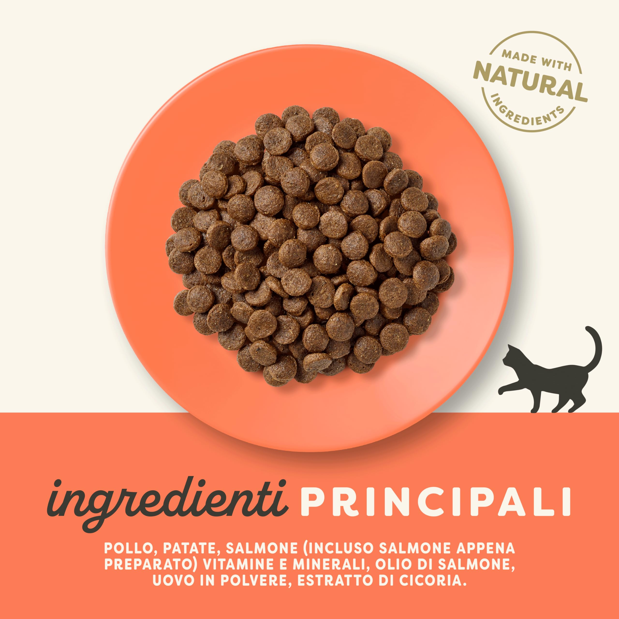 Applaws Alimento secco completo per gatti, pollo con salmone extra, per gatti adulti - sacco richiudibile da 7.5 kg