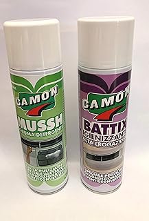 Trattamento Sanificante Completo Climatizzatori Camon MUSSH Detergente 500 ml + BATTIX Igienizzante 500 ml