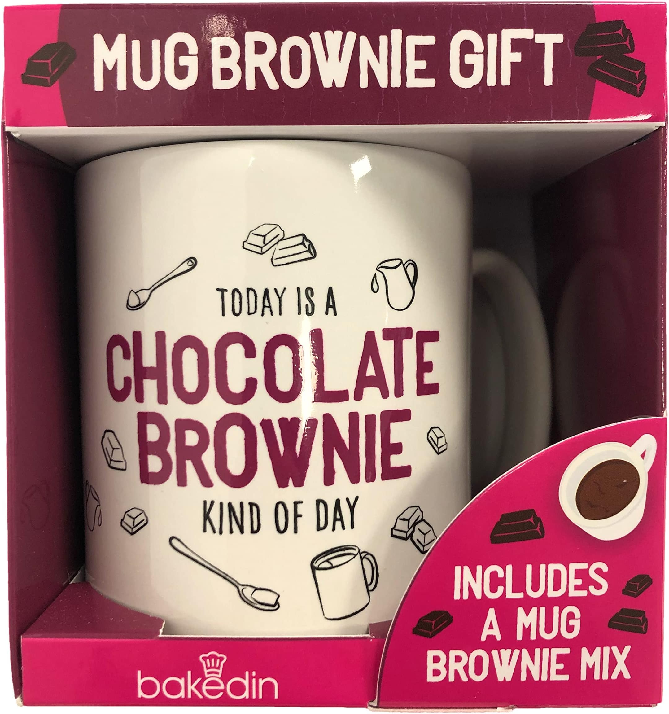 Bakedin Belgian Chocolate Brownie Mug Gift Set