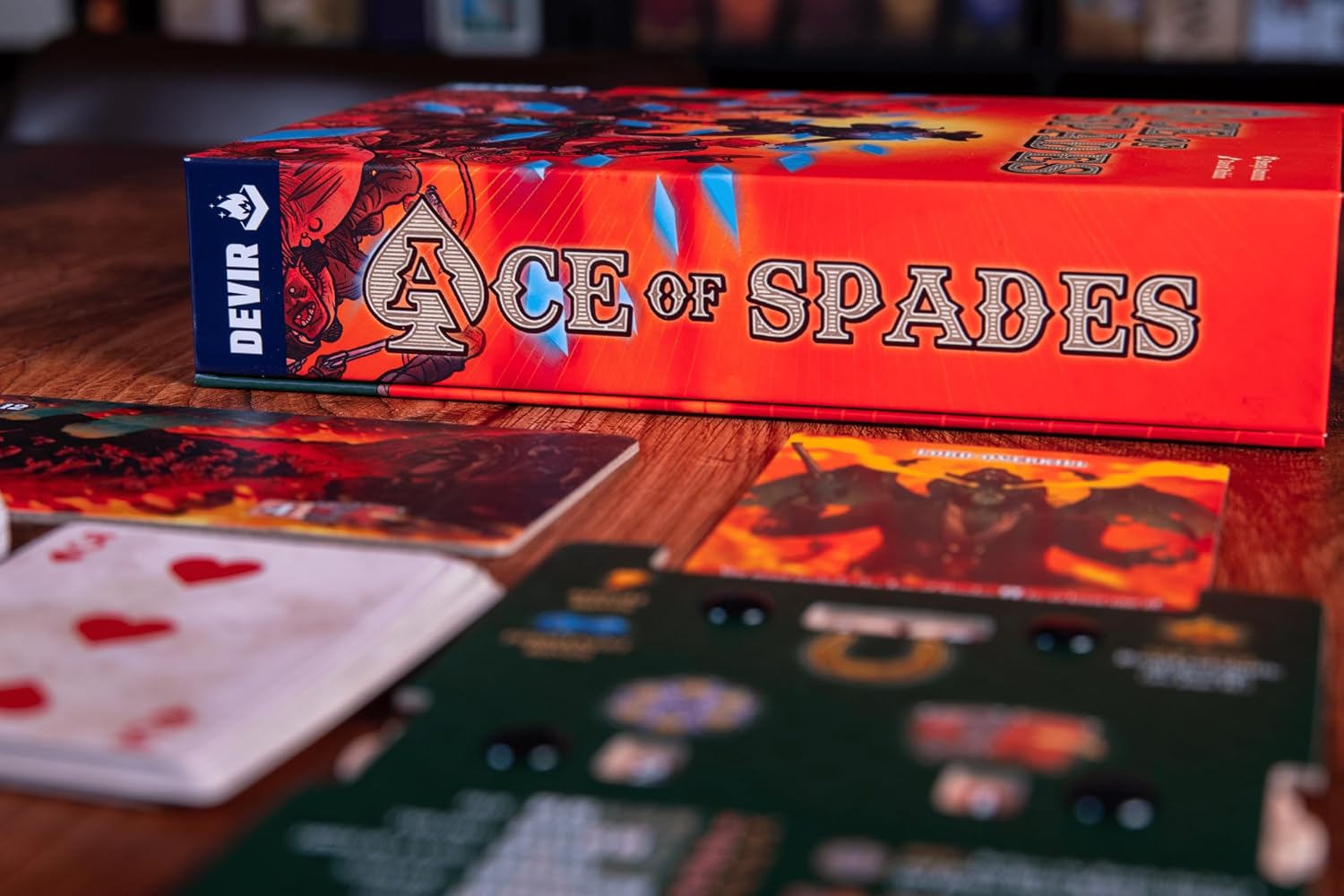 Devir - Ace of Spades Card Game, Solo & Cooperative Poker-Based Strategy Game with Western Horror Theme, Strategy Game, Ages 14+, 1–2 Players, Playtime 40, (English Version)
