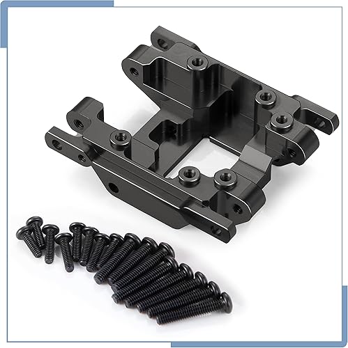 Miniatura 4 de Protector de armadura de chasis de eje central de aleación de aluminio RC para TRX4M actualizaciones 118 escala RC Crawler Car, negro