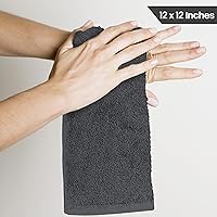 Vista 92 de Utopia Towels Juego de 60 paños de algodón – 100% algodón hilado en anillo, paños de franela de alta calidad, altamente absorbentes y suaves al Beige