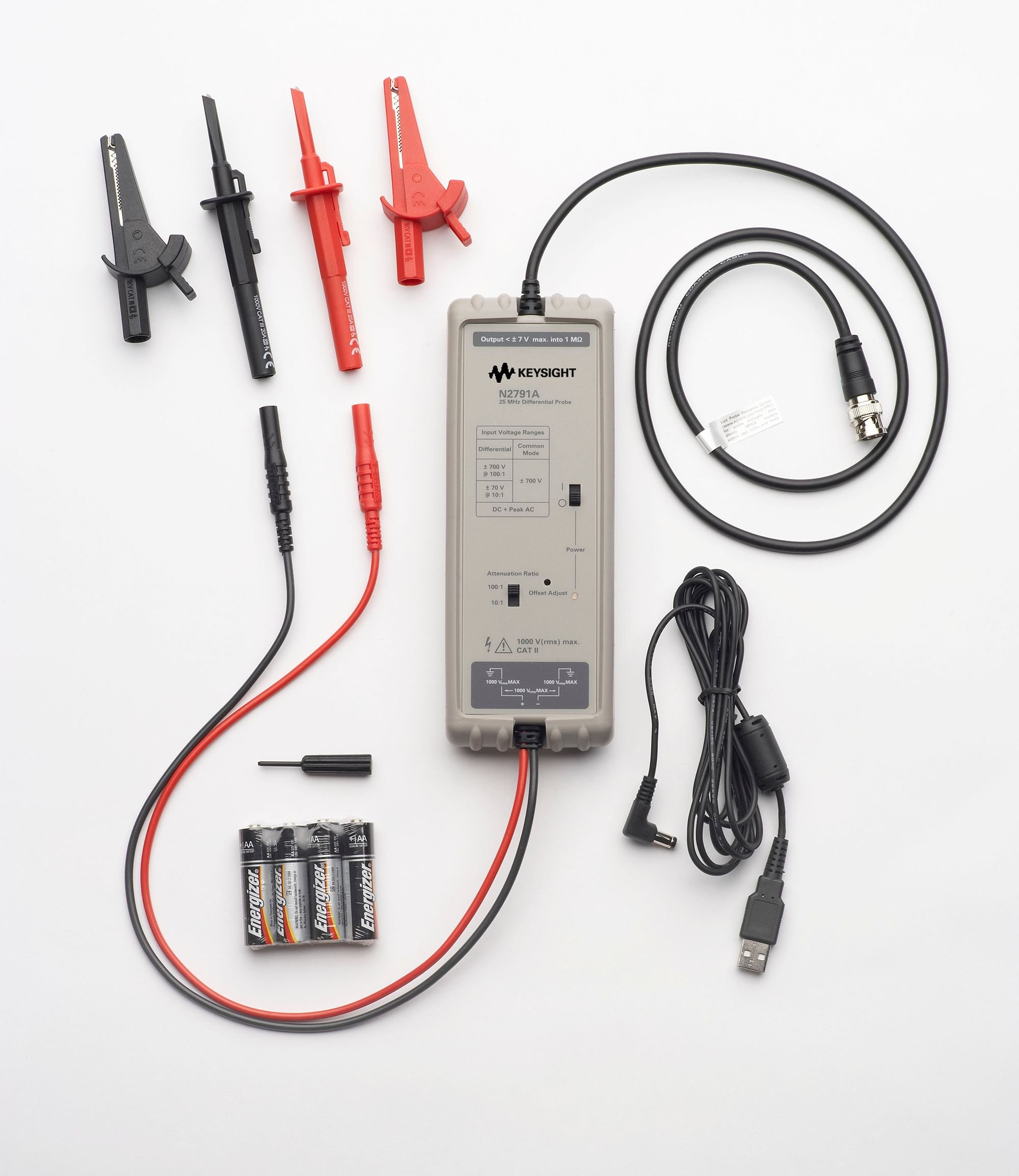 Amazon | KEYSIGHT N2791A 25 MHz高電圧差動プローブ | 電子測定機器 
