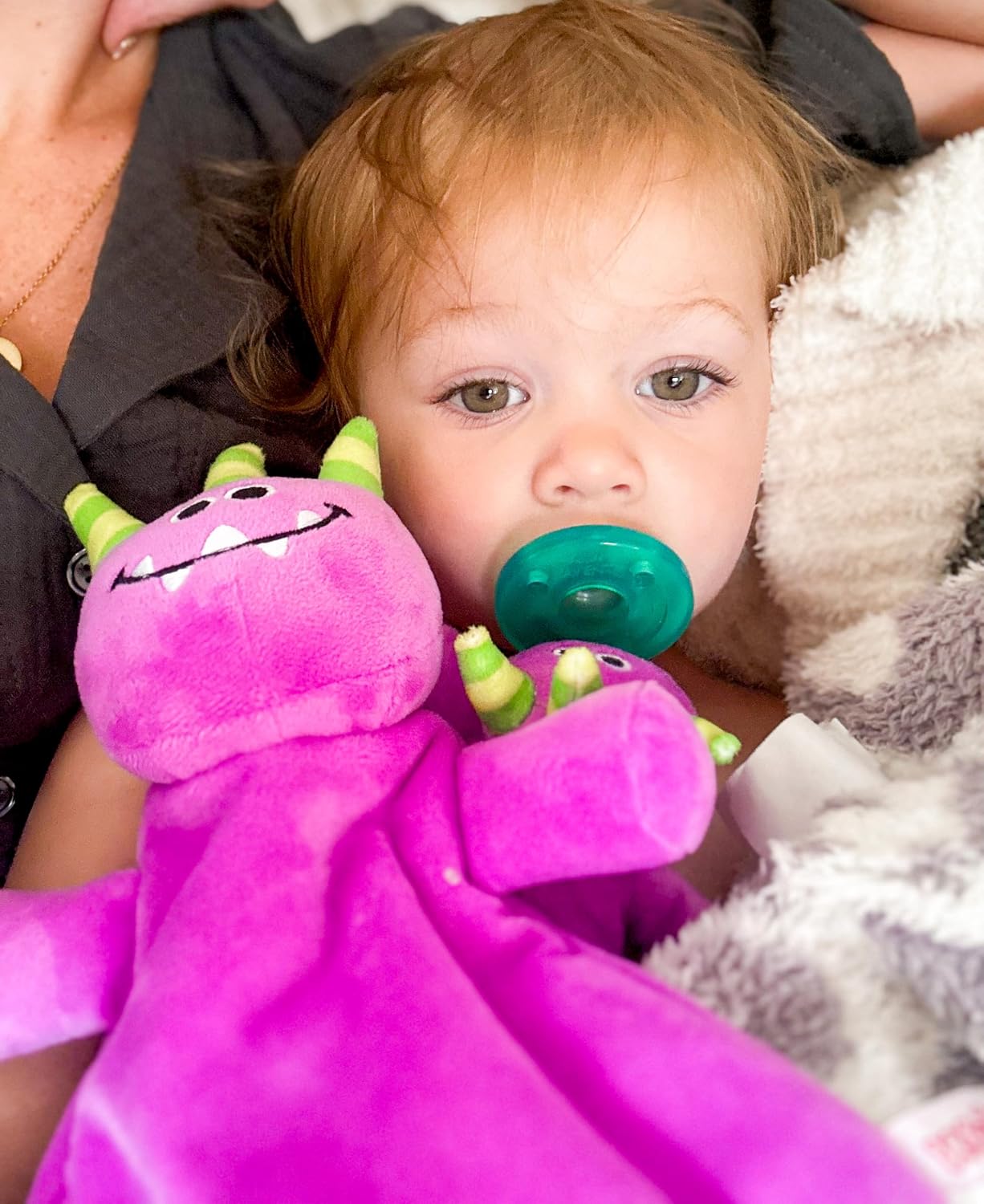 WubbaNub Purple Monster Lovey