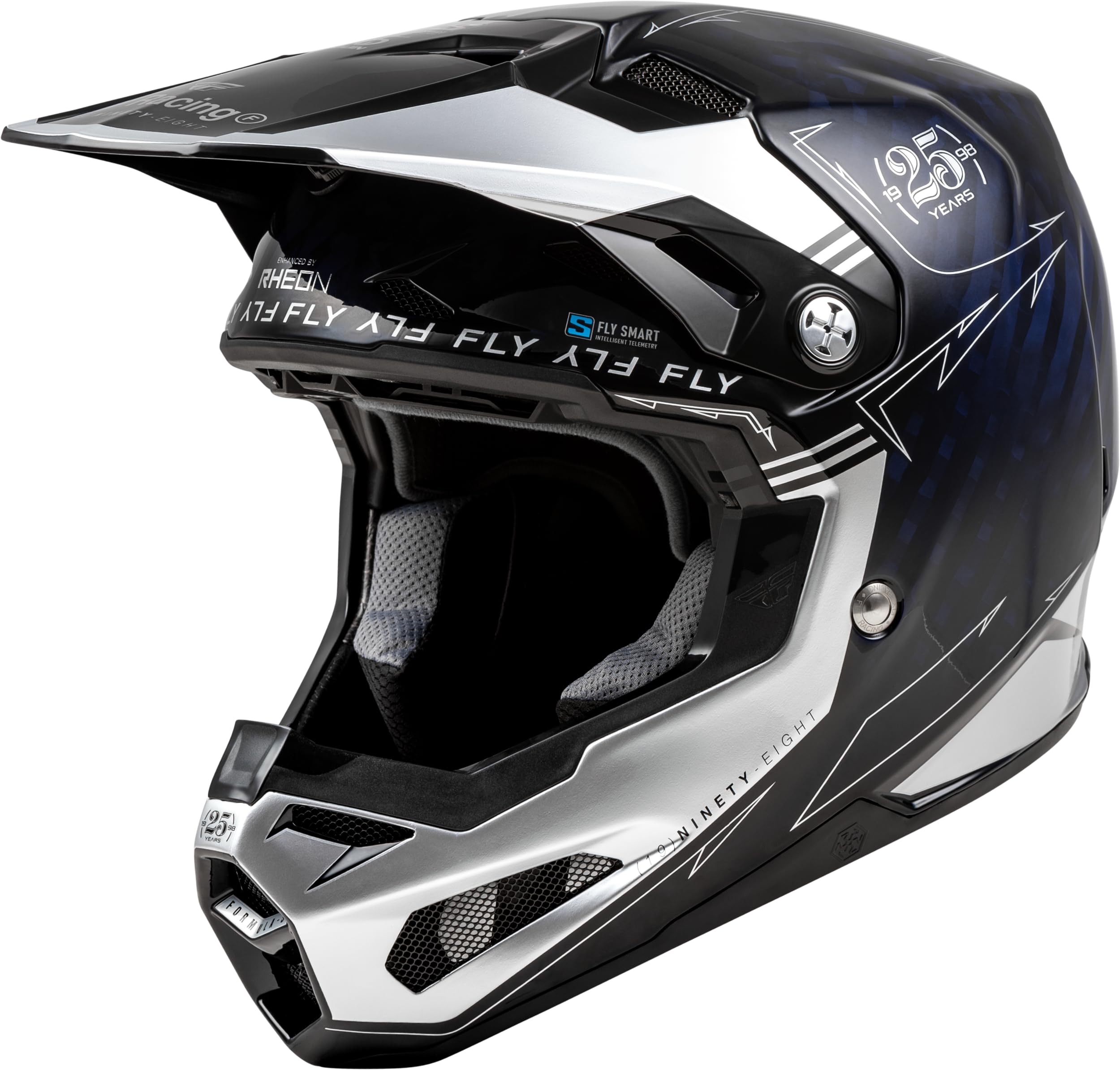 Amazon.com: Fly Racing 73-4448X Formula S Carbon Legacy Helmet