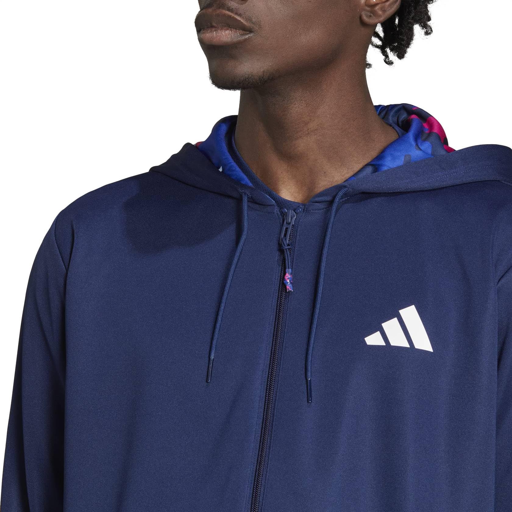 Adidas Herren Tr-es+ Bl Fz Ja Hooded Track Top