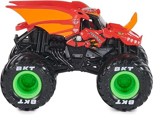 Miniatura 9 de Monster Jam, Bakugan Dragonoid Monster Truck oficial, vehículo fundido a presión, escala 164, juguetes para niños a partir de 3 años