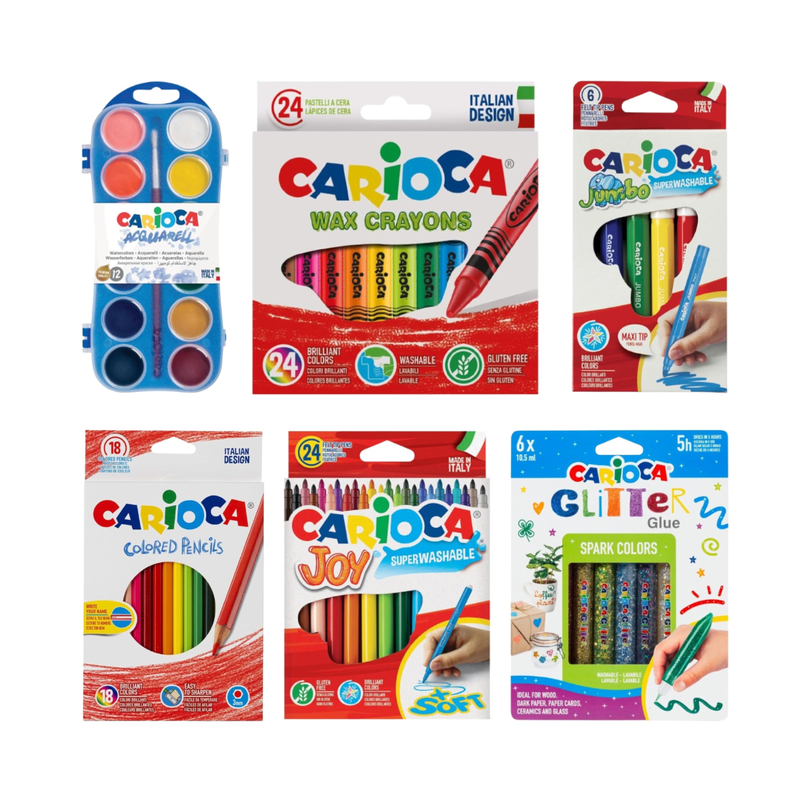 CARIOCA - Gran Maletín De Manualidades, Play With Colors, 96 Piezas