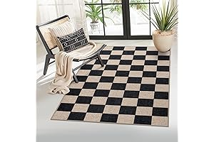 Lahome Checkered Jute Rug: Your Entryway's Neutral Non-Slip Haven
