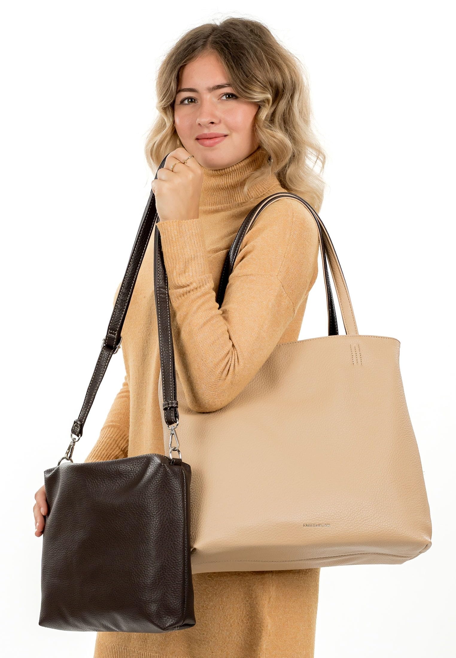 Emily & Noah Shopper E&N Eva 65170 Damen Handtaschen Zweifarbig brown 200