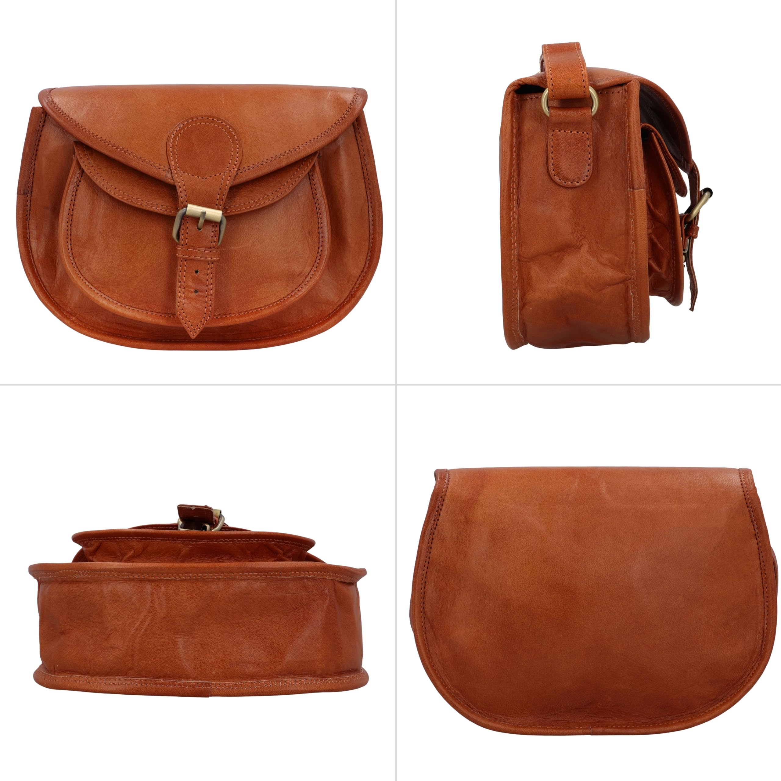 Gusti Borse in pelle - “Evelyn” borsetta da donna a tracolla piccola vintage