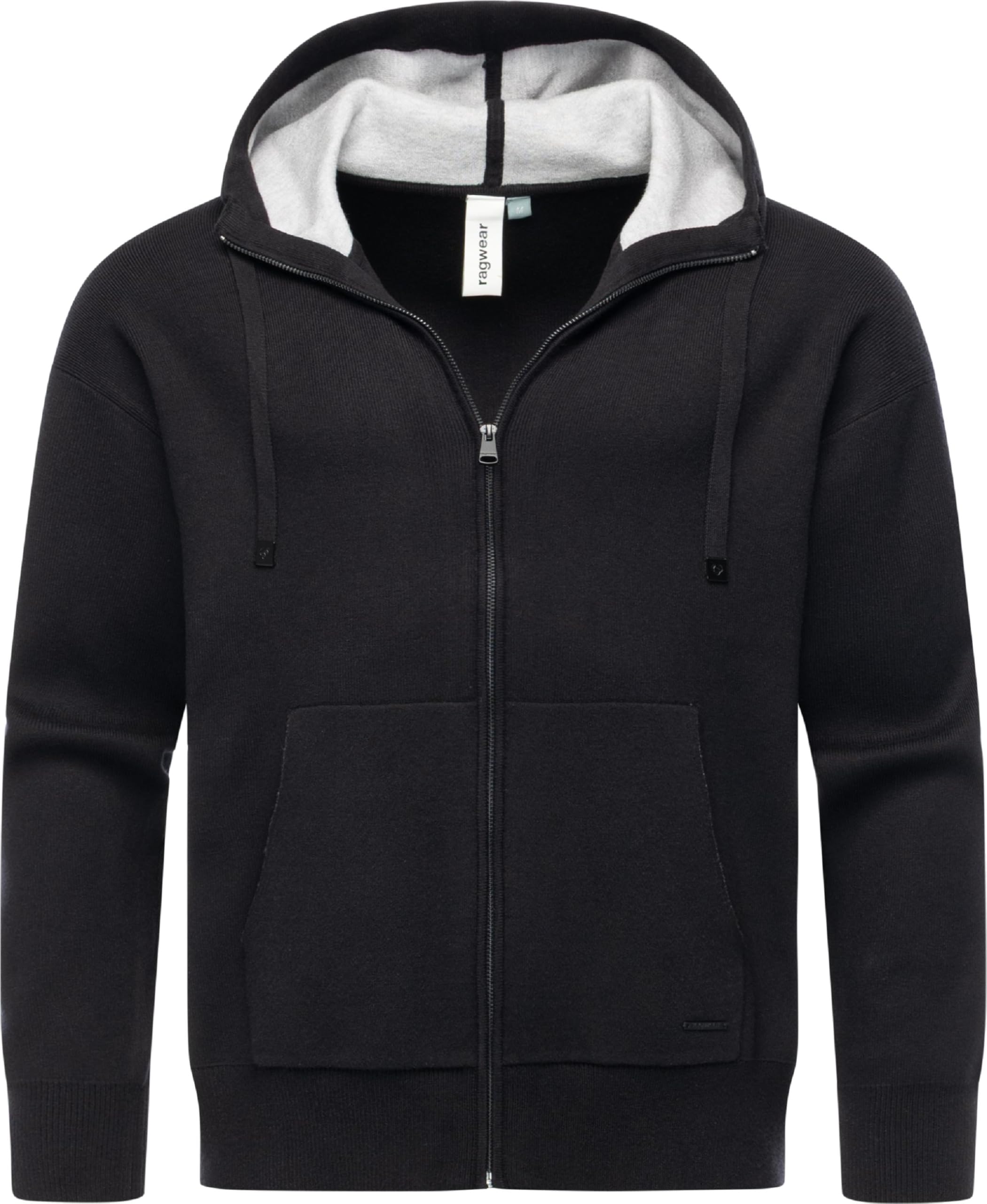 Ragwear Cardigan da uomo con zip effetto felpa, giacca leggera in maglia fine con cerniera raggan Zip S-XXL