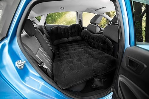 Vista 14 de Zento Deals - Colchón inflable de viaje para asiento trasero de automóvil con 2 almohadas, calidad prémium, ajuste universal Colchón inflable