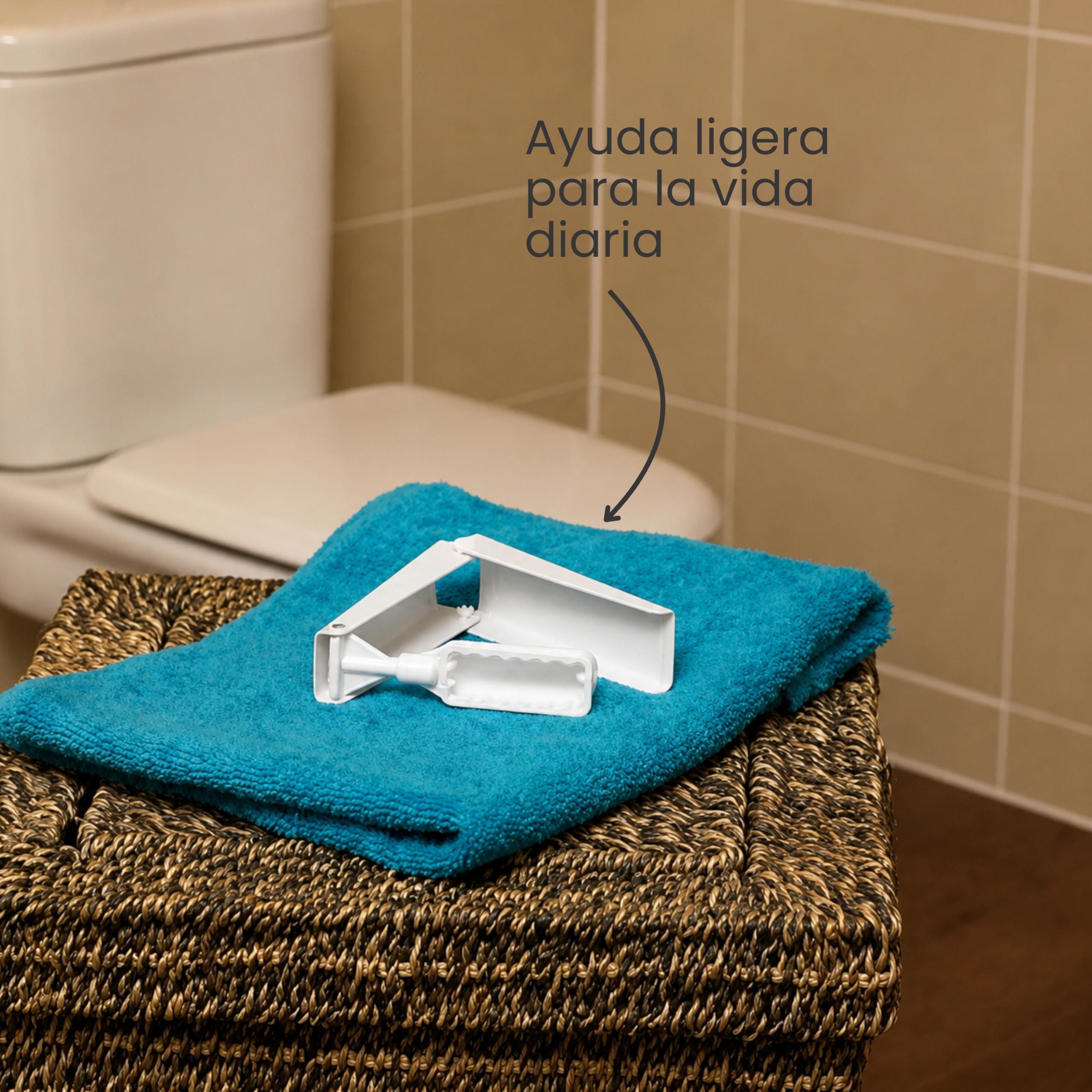 NRS Healthcare - Accesorio plegable para uso del papel higiénico (para personas con movilidad reducida)
