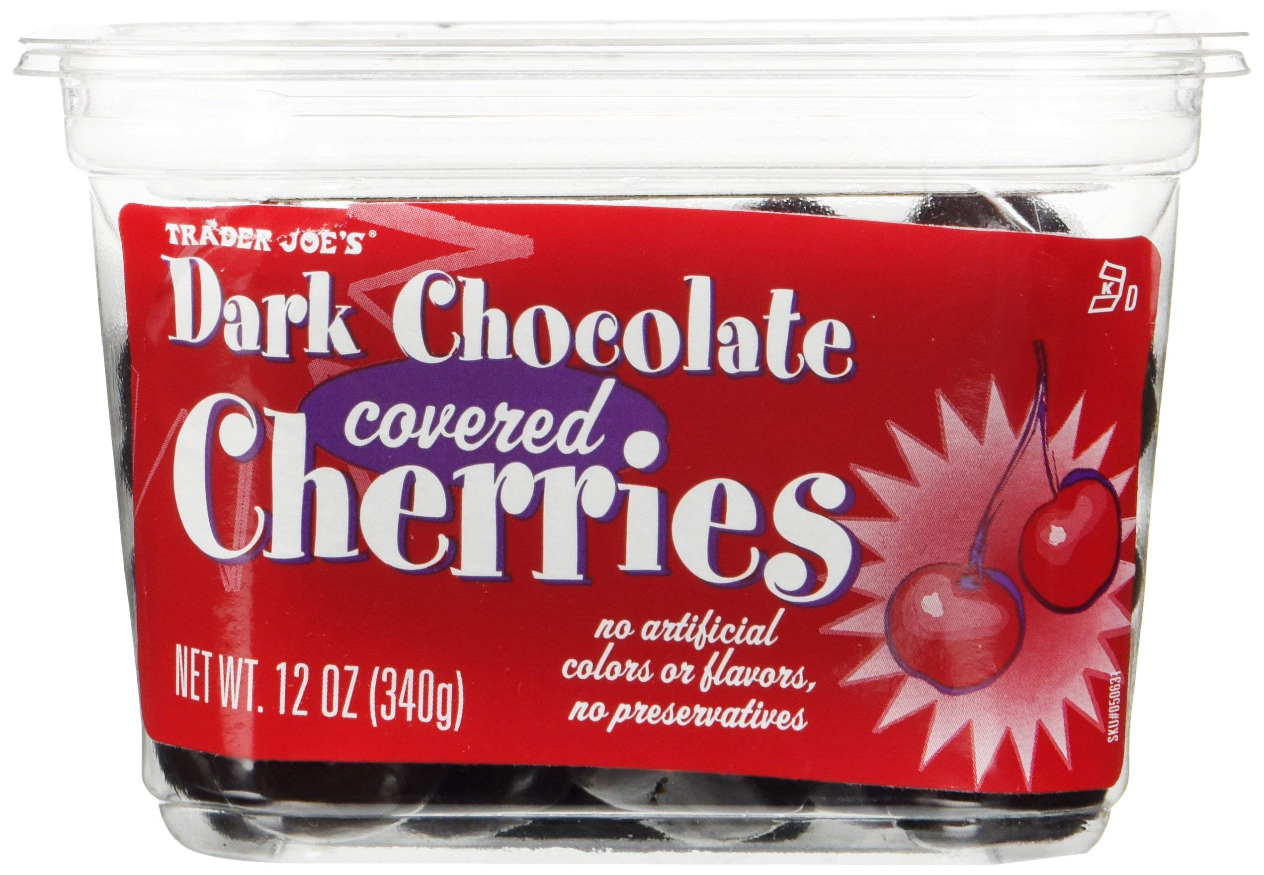 Amazon.com : Trader Joe's Dark Chocolate Covered Cherries No
