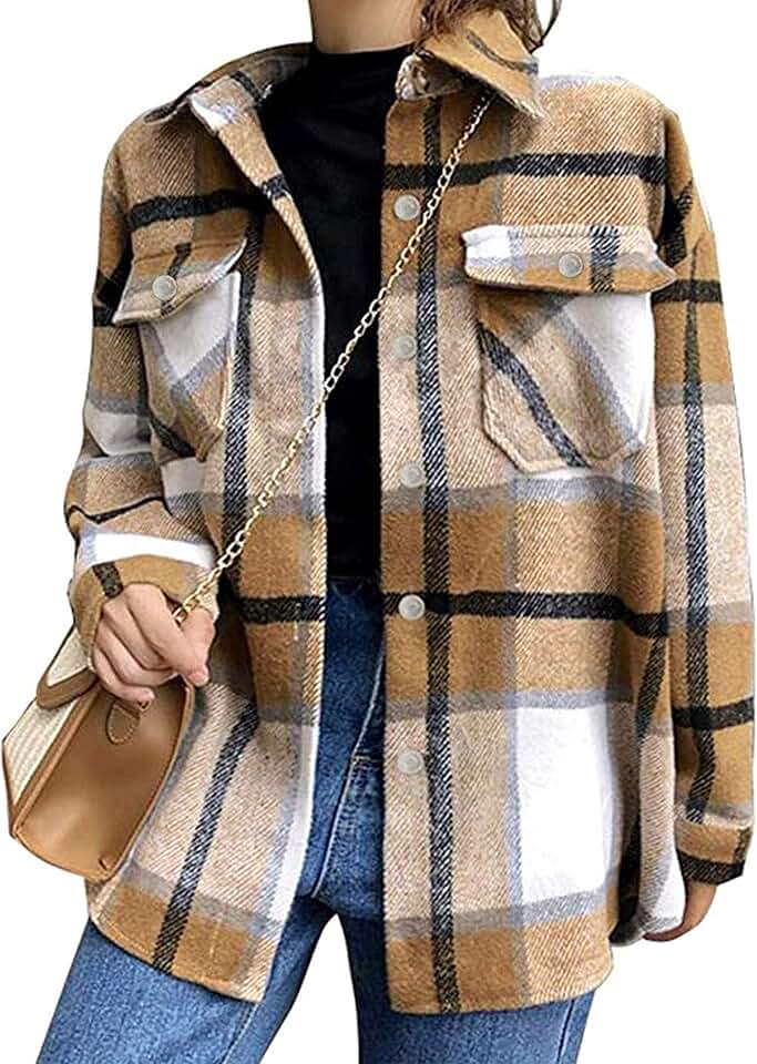 women's flannel shirt jacket