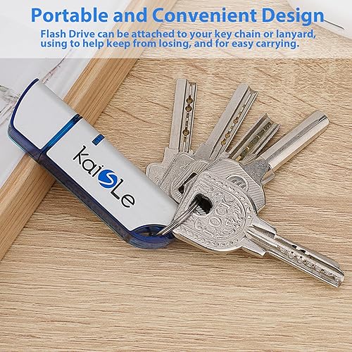 Miniatura 4 de Unidad flash USB de 64 GB, memoria flash USB externa de almacenamiento de memoria USB, unidad flash portátil con llavero, memoria USB 2.0 de 64 GB