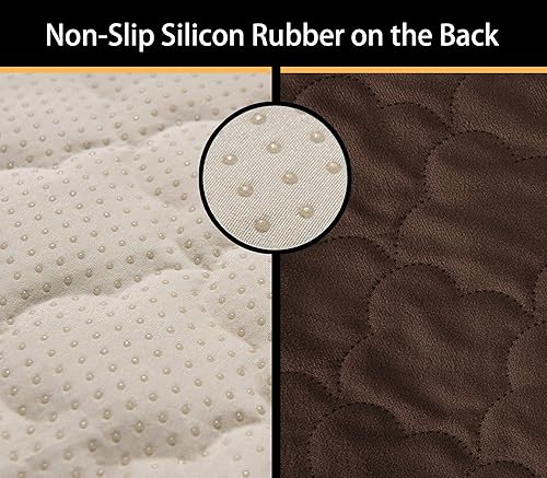 Miniatura 6 de CHHKON Fundas de terciopelo para sillas reclinables, fundas impermeables para sillas reclinables, para sala de estar, parte inferior antideslizante,