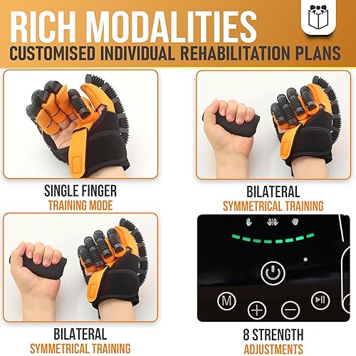 Miniatura 4 de Linkox - Guantes robot de rehabilitación de manos  Guante de mano robot para pacientes con accidente cerebrovascular, parálisis y artritis  Incluye