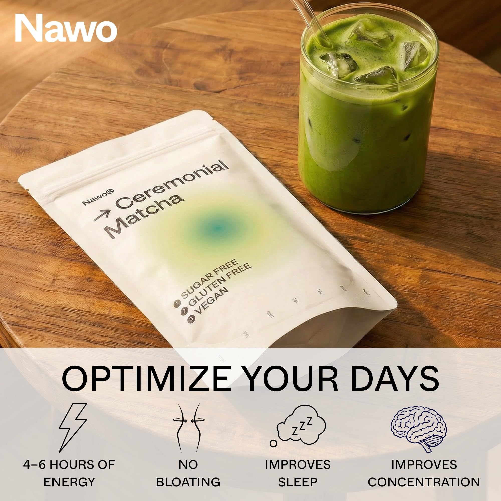 Nawo® Routines Matcha Barista – 250g & 500g & 1kg, Klasa Ceremonialna Premium, Ekologiczna i Naturalna Zielona Herbata w Proszku, Jakość Profesjonalna (1 kg, Matcha)