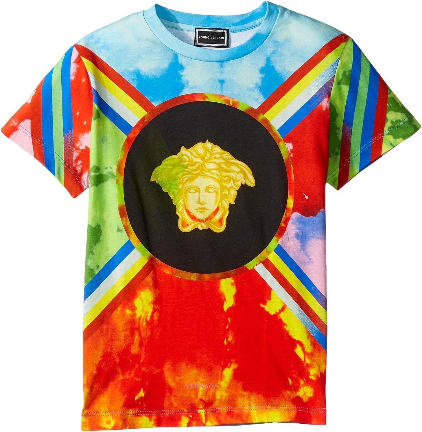 Tie-Dye Medusa Logo Tee (Big Kids)