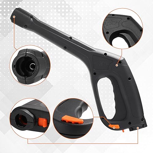 Miniatura 7 de Repuesto de pistola rociadora de alta presión, manguera de bloqueo y gatillo de seguridad, compatible con Portland Husky Black Decker Ford Pulsar