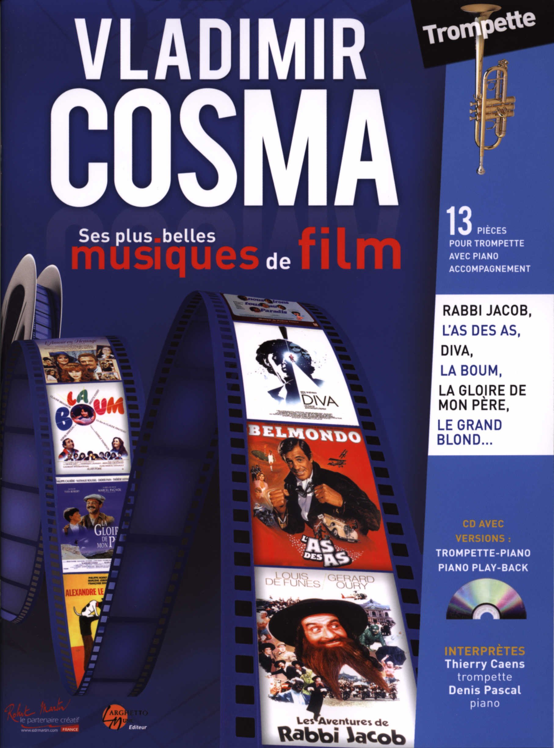 Ses plus belles musiques de film, pour trompette --- trompette et piano