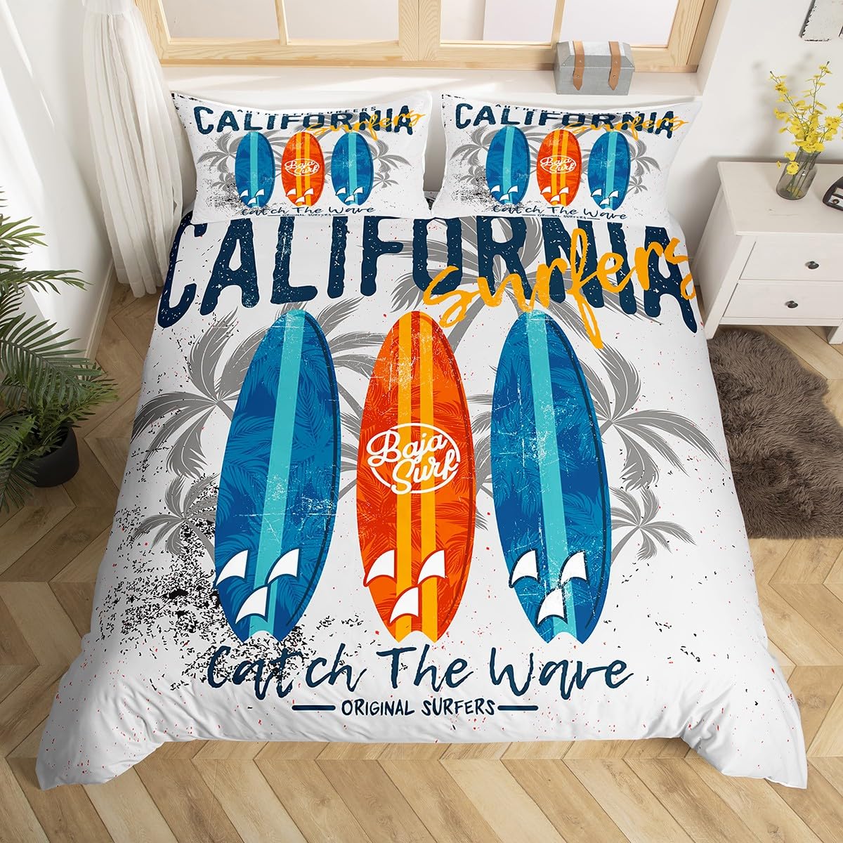 Surfing Duvet Cover Set Double Size