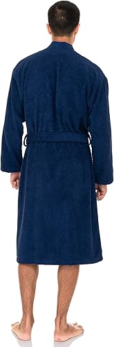 Vista 2 de TowelSelections - Bata de baño, de algodón turco, estilo quimono, para hombre