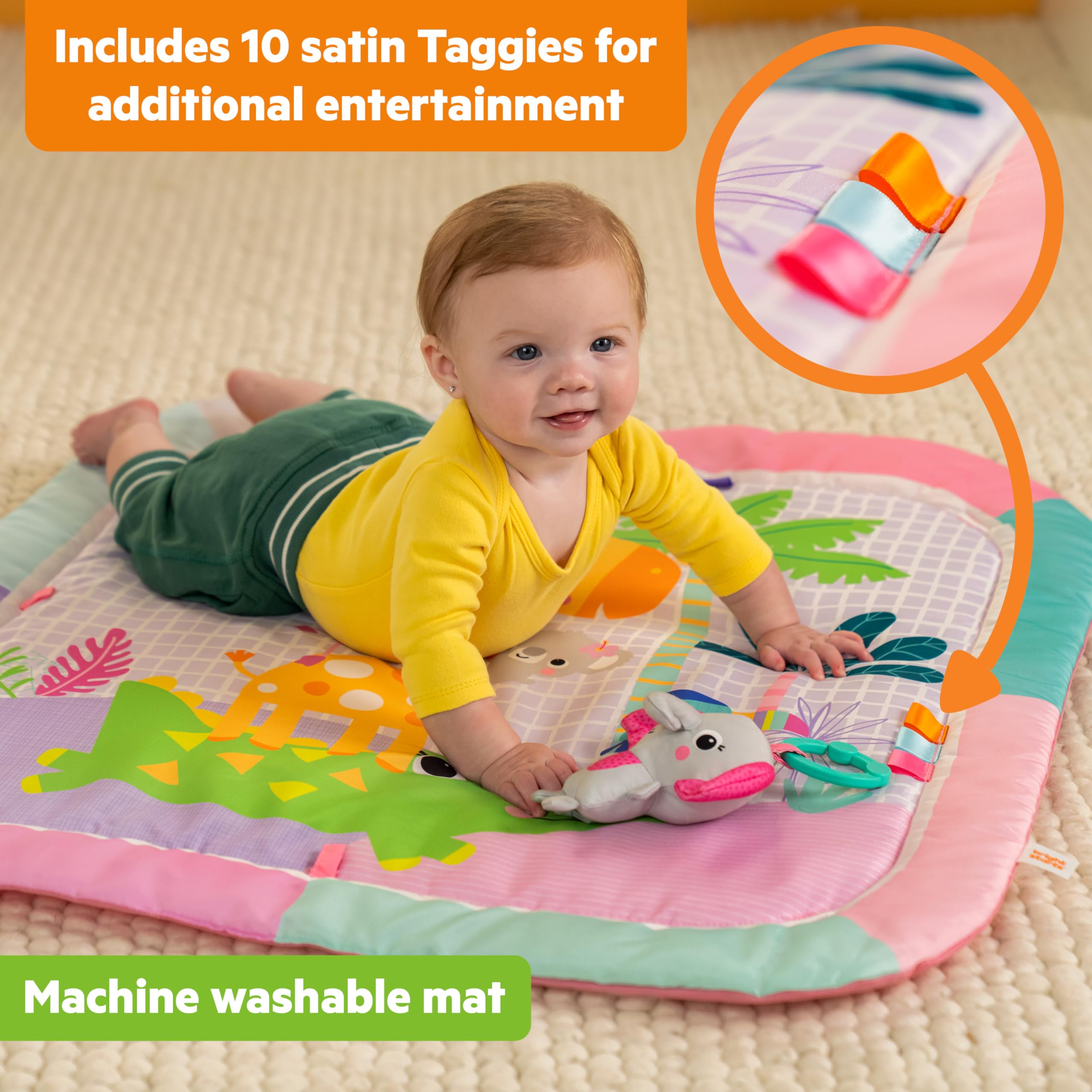Bright Starts Wild Wiggles Sweet Safari Foldaway Activity Gym - Image 4