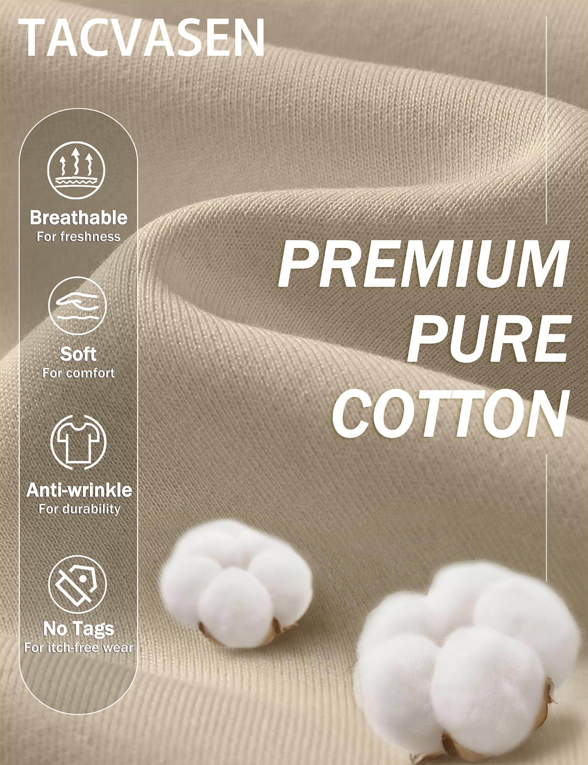 TACVASEN Tshirt Uomo Cotone Maglietta Uomo Manica Lunga Maglia Henley Camicia Elegante Base con Sfilo a Bottoni Taglio Regular Camicia Casual