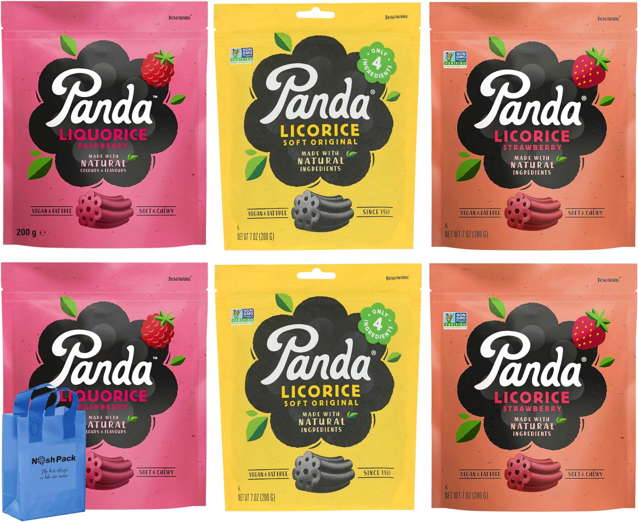 Panda Licorice, All Natural Soft Licorice, Panda Black