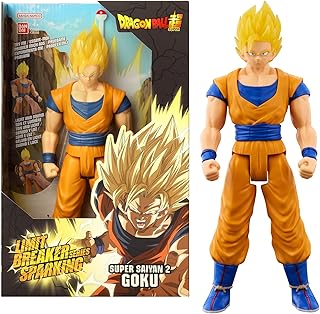 Bandai - Dragon Ball Super - Figurine à Fonction 30 cm - Super Saiyan 2 Goku - Licence Officielle Dragon Ball - Grande Figurine Sparking Goku Son et Lumière - Jouet Enfant 4 Ans et + - 38566