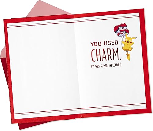 Miniatura 3 de Hallmark Pokémon Anniversary Card, Love Card (Pikachu, I Choose You) & Nintendo Super Mario Valentine's Day Card for Husband, Wife, Boyfriend,