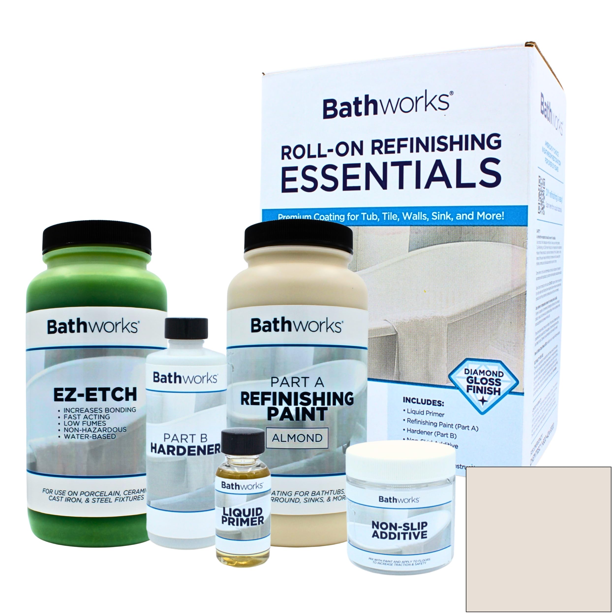 Amazon.com: Bathworks Bathtub Refinishing Kit: Essentials Kit & Ez