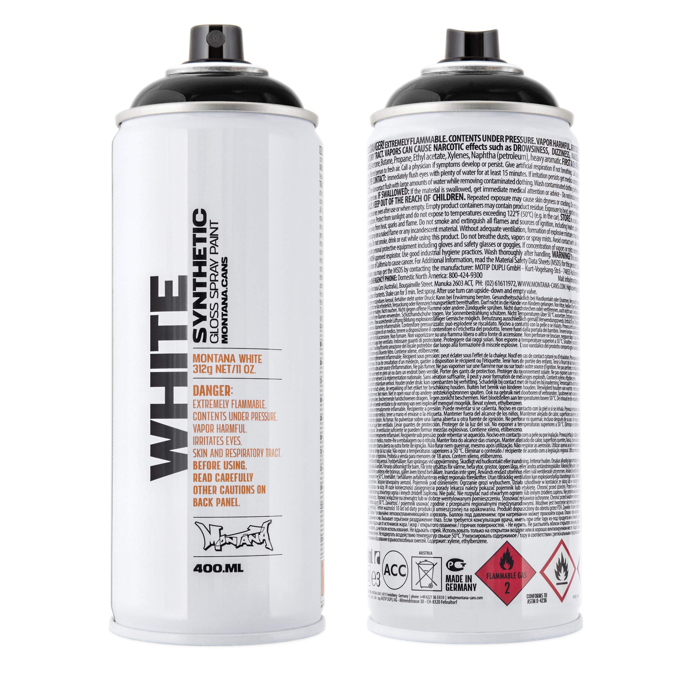 Montana 280399 WHITE Black - 400ml (WHT9000)
