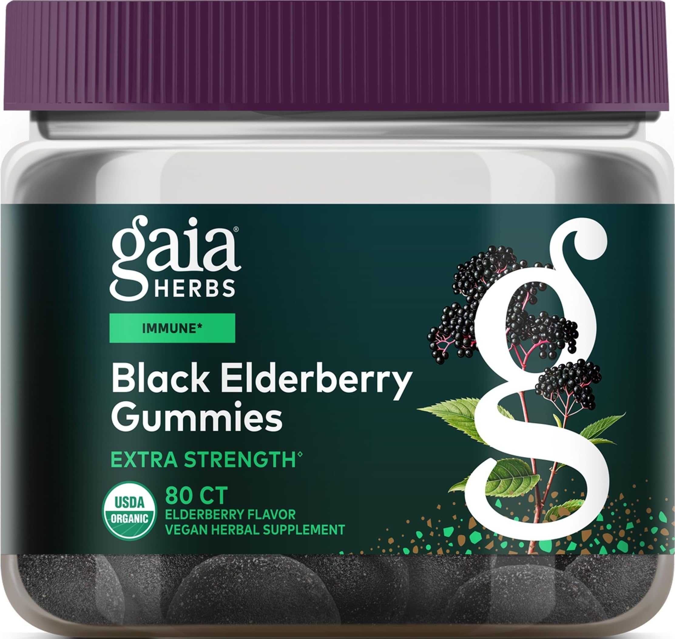 Gaia Herbs Black Elderberry Gummies