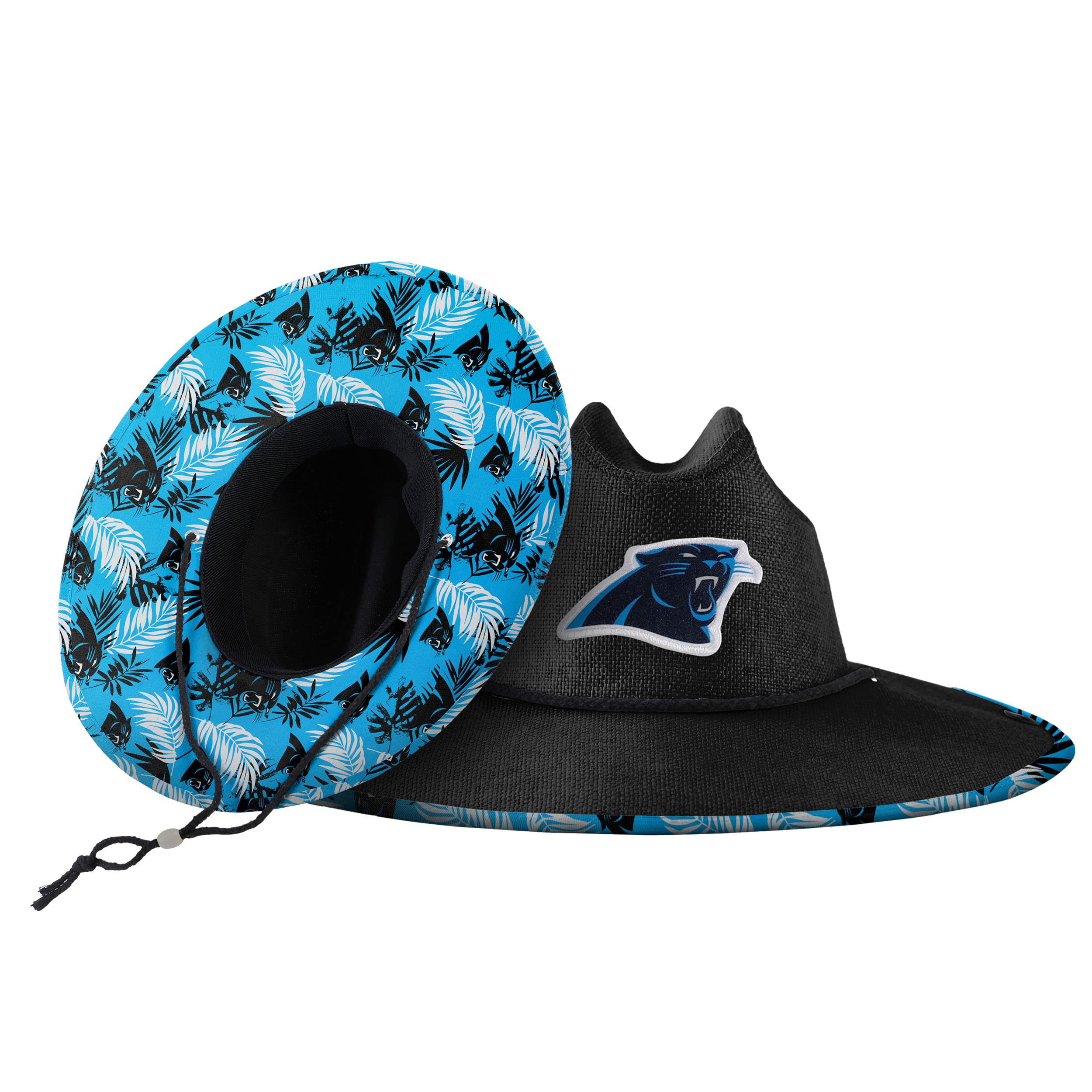 FOCO Carolina Panthers NFL Team Color Straw Hat
