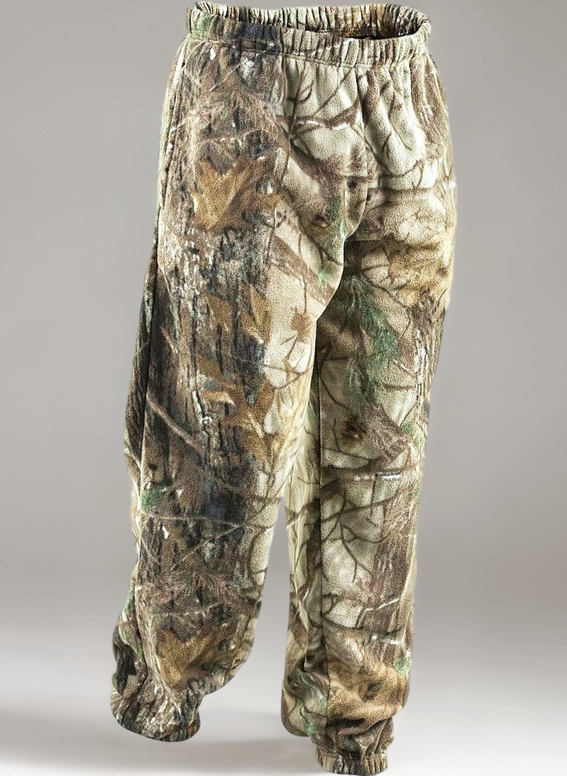 Mens Thick Fleece Camouflage Camo Tracksuit Bottoms Closed Hem Cargo Combat Style Jogging Gym Casual Trouser Jungle Print