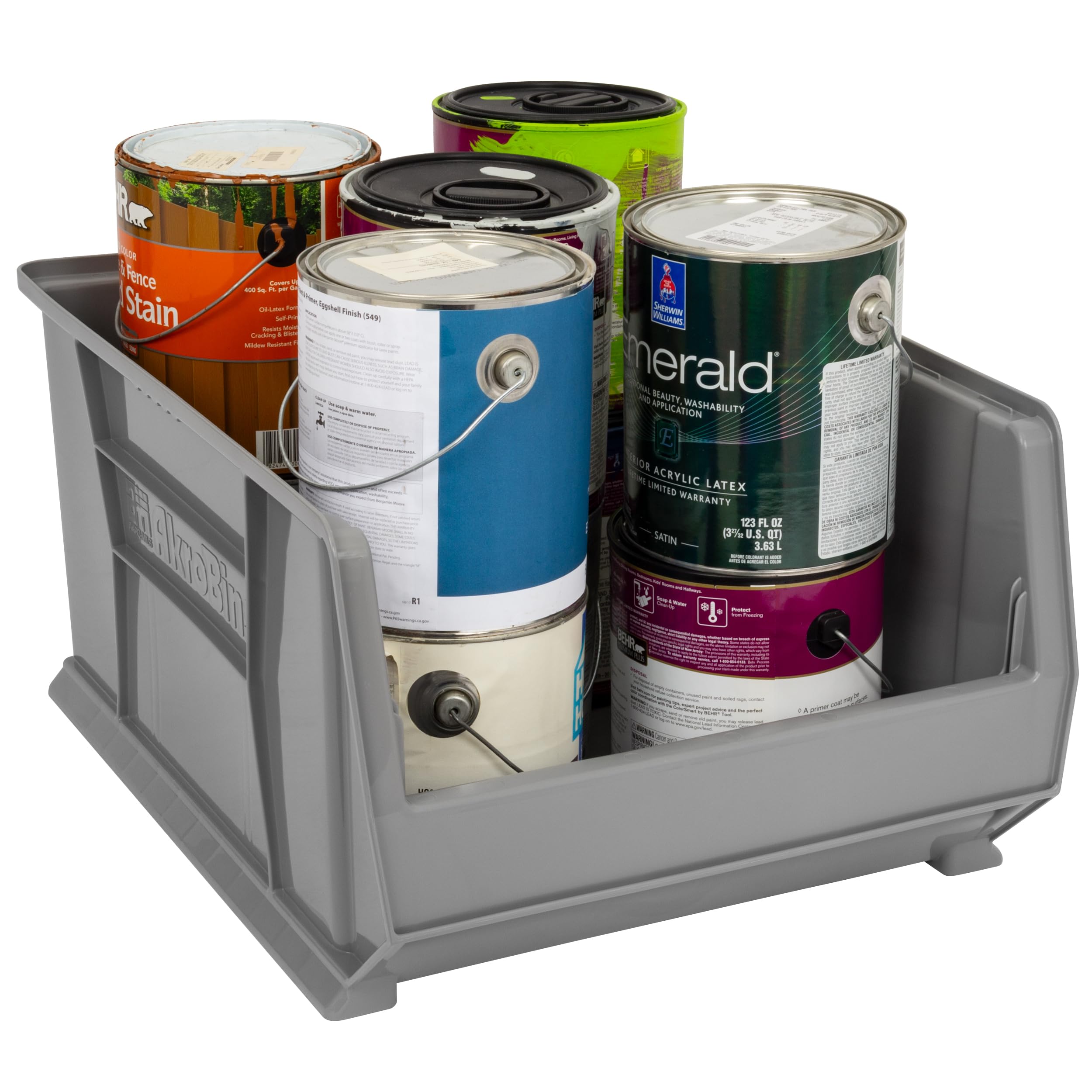 Stackable Storage Box Akro-Mils 30289 Super Size Stacking Storage Bin ...