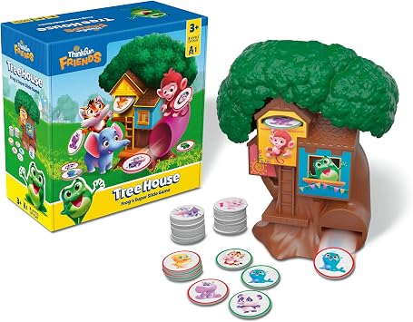 ThinkFun Friends Tree House - A Token Matching Game - Develop Shape Recognition and Early Learning Skills - MESH Accredited - Kids 3+