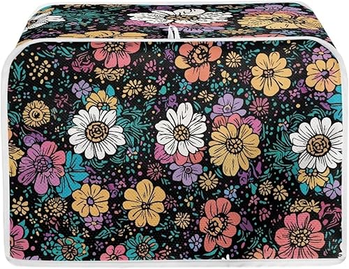 Miniatura 27 de Funda para horno con estampado de galaxia, protector de máquina de pan de cocina, cubierta para tostadora de 2 rebanadas de gato lunar para el Gato