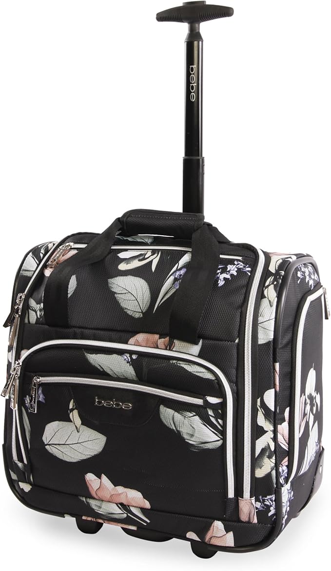 BEBE ValentinaWheeled Under The Seat Carryon Bag, Floral