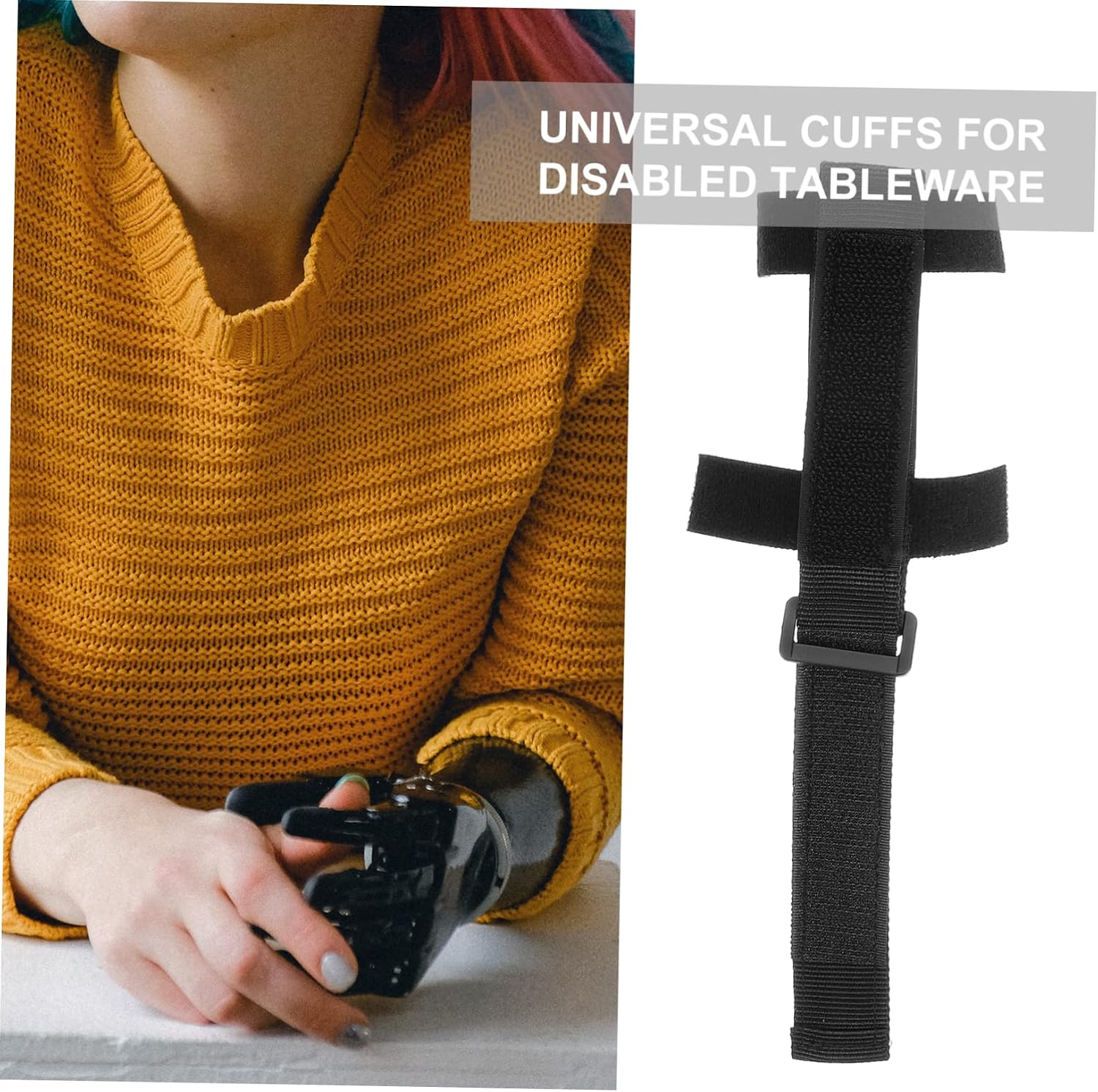 Adaptive Utensil for Disabled Individuals Non- Eating Aid Strap for Spoons Forks and Daily Tools Adjustable Comfortable Design for Enhanced Independence