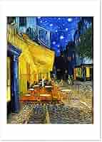 ゴッホ風 夜のカフェテラス 額縁付き 油彩アート 絵画 インテリア ゴッホ風 夜のカフェテラス 額縁付き 油彩アート 絵画